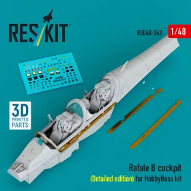   Reskit - Rafale B cockpit (Detailed edition) for HobbyBoss kit (3D Printed)