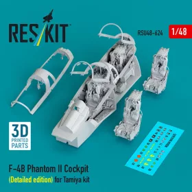   Reskit - F-4B Phantom II Cockpit (Detailed edition) (3D Printed) for Tamiya