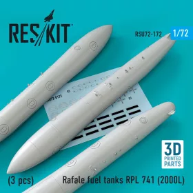   Reskit - Rafale fuel tanks RPL 741 (2000L) (3 pcs) (3D Printed)
