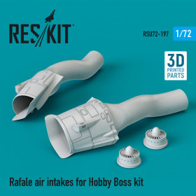 Reskit - Rafale air intakes for Hobby Boss kit (3D Printed) (1/72)