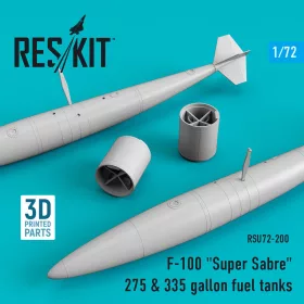 Reskit - F-100 Super Sabre 275 & 335 gallon fuel tanks