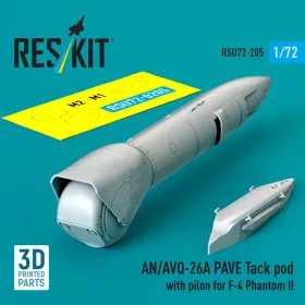   Reskit - AN/AVQ-26A PAVE Tack pod with pylon for F-4 Phantom II (3D Printed)