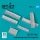 Reskit - He-219  Uhu  undercarriage covers for Dragon kit (3D Printed) (1/72)