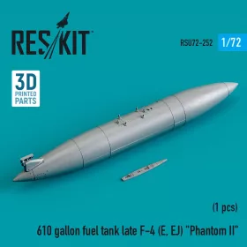   Reskit - 610 gallon fuel tank late F-4 (E EJ) Phantom II (3D Printed)