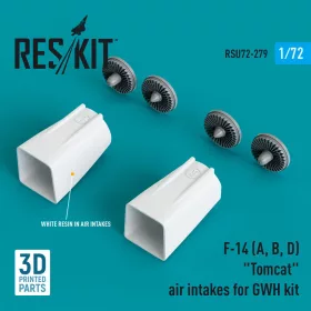   Reskit - F-14(A B D) Tomcat air intakes for GWH kit (3D Printed)