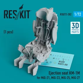   Reskit - Ejection seat KM-1M for MiG-21 MiG-23 MiG-25 MiG-27 (1 pcs) (3D Printed)