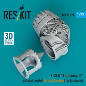   Reskit - F-35B Lightning II exhaust nozzle (Vertical Landing) for Tamiya kit (3D printed)