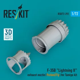   Reskit - F-35B Lightning II exhaust nozzle (Parked/Fly) for Tamiya kit (3D printed)