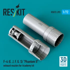  Reskit - F-4 (E, J, F, G, S) Phantom II exhaust nozzles for Academy kit (3D Printed)