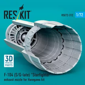   Reskit - F-104 (S/G-late) Starfighter exhaust nozzle for Hasegawa kit (3D Printed)
