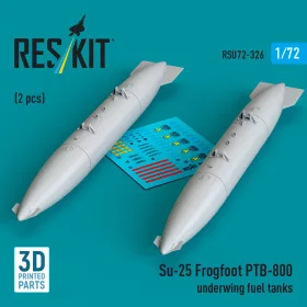   Reskit - Su-25 Frogfoot PTB-800 underwing fuel tanks (2 pcs) (3D Printed)