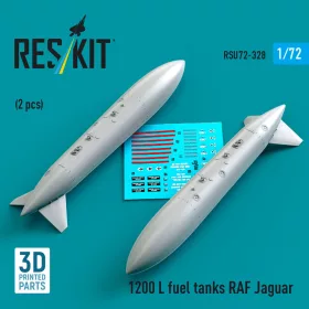 Reskit - 1200 L fuel tanks RAF Jaguar (2 pcs) (3D Printed)