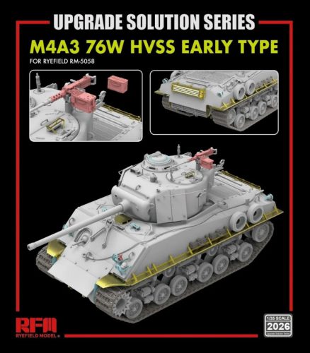 Rye Field Model - Sherman M4A3 76W HVSS- upgrade for RFM5058