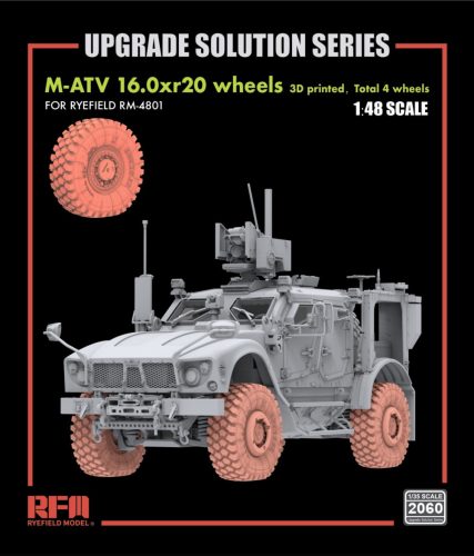Rye Field Model - M-ATV 16.0xr20 wheels  (3D printed)