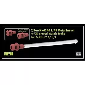   Rye Field Model - Upgrade set 7,5 cm KwK 40 L/48 metal barrel w/3D
