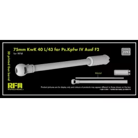  Rye Field Model - 3D print.Gun barrel 75mm KwK 40 L/43 Pz.Kpfw.IV F2
