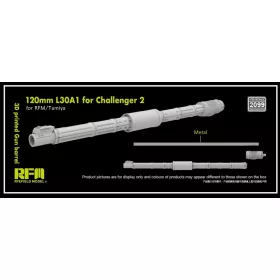   Rye Field Model - 3D print.Gun barrel 120mm L30A1 for Challenger 2