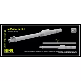   Rye Field Model - 3D print.Gun barrel M256 120mm L/44 for M1A1/M1A2