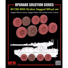   Rye Field Model - M1128 MGS Stryker Sagged Wheel set 6+2 pcs.