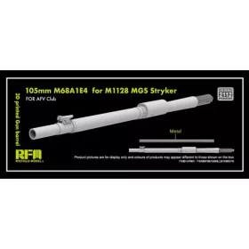   Rye Field Model - 3D print.Gun barrel 105mm M68A1E4 f.M1128 MGS