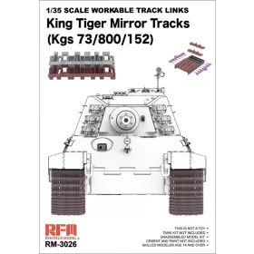 Rye Field Model - 1/35 King Tiger Mirror Tracks