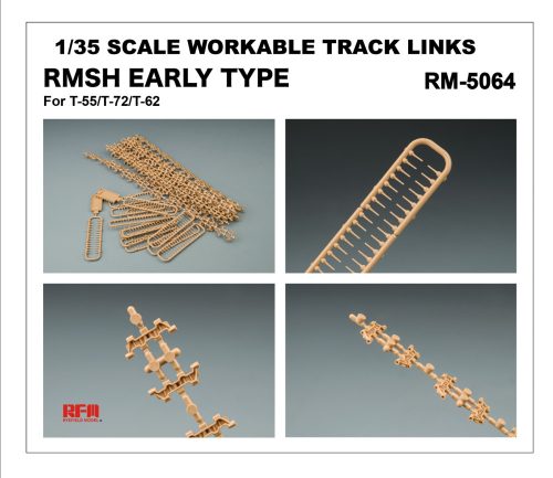 Rye Field Model - RMSH Early type work. track links f. T55/T-72/T-62