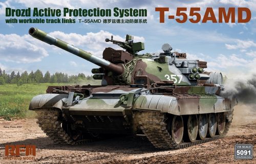 Rye Field Model - 1:35 T-55AMD Drozd Active Protection System with workable track links