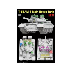   Rye Field Model - T-55AM-1 MBT w/ workable tracks tank makett