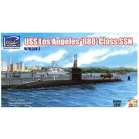   Riich Models - USS Los Angeles Class SSN w/ DSRV-1 tengeralattjáró makett