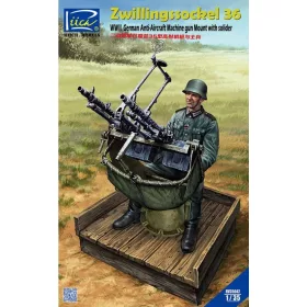   Riich Models - Zwillingssockel 36 Anti-Aircraft Machine Gun Mount