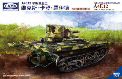Riich Models - VCL Light Amphibious Tank A4E12 Early Production(Cantonese Troops,Nation.