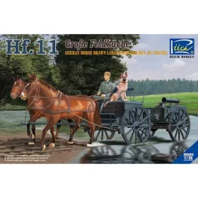  Riich Models - German Horses Drawn Large Field Kitchen Hf.11(two horses one figure one dog