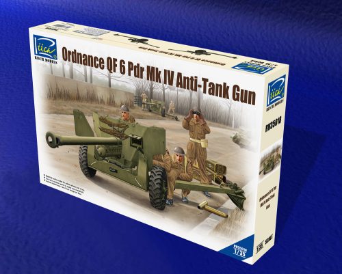 Riich Models - Ordanance QF 6-Pdr.MK.IV Late War Infant Anti-tank Gun(w/Metal gun Barrel