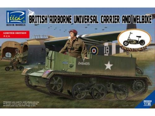 Riich Models - British Airborne Universal CarrierMk.III & Welbike Mk.2(Limited Edition
