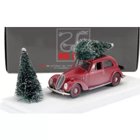   Rio-Models - FIAT 1500 1940 - CHRISTMAS EDITION 2025 - CON BABBO NATALE - WITH SANTA CLAUS FIGURE RED