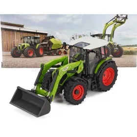   Rosmodel - CLAAS AXOS 3.95 FL100 TRACTOR WITH FRONT LOADER 2020 LIGHT GREEN BLACK