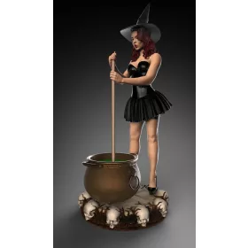 Royal Model - Witch Pinup Girl Halloween