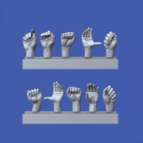 Royal Model - Assorted hands set No. 2