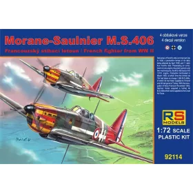   RS Models - Plastikov  model letadla 1/72 Morane Saulnier MS.406 4 decal v. for Vichy  Luftwaffe  Finland