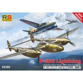   RS Models - 1/72 P-38G Lightning - 6 decal v. for USA  Portugal  Luftwaffe