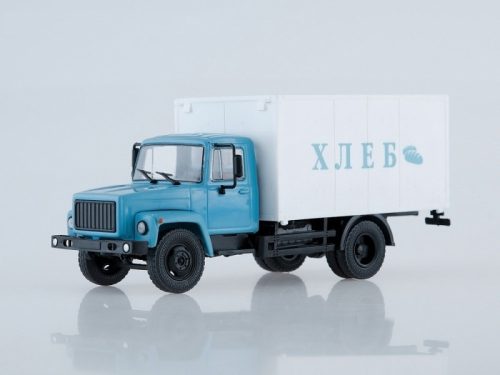 Russiantrucks - Gaz-3307 Van Truck Bread, Blue-White - Russian Trucks
