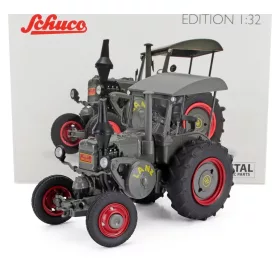 Schuco - LANZ BULLDOG D9506 TRACTOR 1949 GREY RED