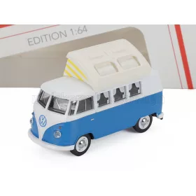 Schuco - VOLKSWAGEN T1 MINIBUS CAMPER 1966 LIGHT BLUE WHITE