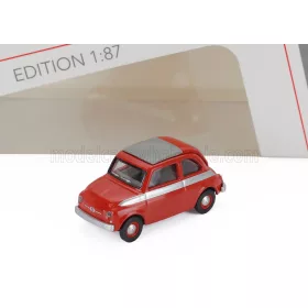 Schuco - FIAT 500 CLOSED ROOF 1968 RED WHITE