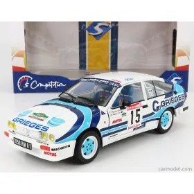   Solido - Alfa Romeo Alfetta Gtv6 N 15 Rally Des Garrigues 1986 C.Rigollet - M.Bathelot White 2 Tone Blue