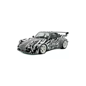   Solido - PORSCHE 911 964 RWB N 13 BODY KIT THE ZEBRA 1994 WHITE BLACK