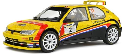Solido - PEUGEOT 306 MAXI N 2 RALLY EIFEL FESTIVAL 2022 THIERRY NEUVILLE - A.CORNET YELLOW BLACK RED