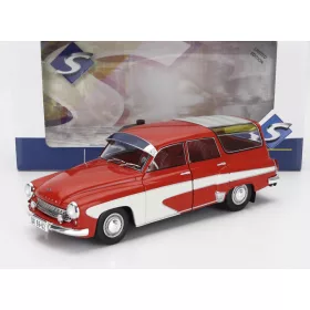   Solido - WARTBURG 312 CAMPING DELUXE SW STATION WAGON 1960 RED CREAM