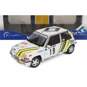   Solido - RENAULT R5 GT TURBO N 19 RALLY MONTECARLO 1989 ALAIN OREILLE - GILLES THIMONIER WHITE YELLOW