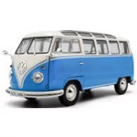 Solido - VOLKSWAGEN T1 SAMBA MINIBUS 1962 LIGHT BLUE WHITE